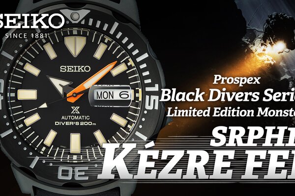 Kézre fel! Seiko Prospex Black Diver's Monster Limited Edition SRPH13K1