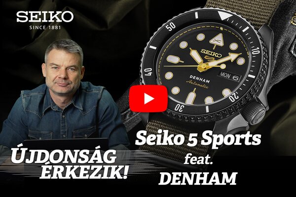 Újdonság érkezik! Seiko 5 Sports feat. DENHAM SRPL37K1