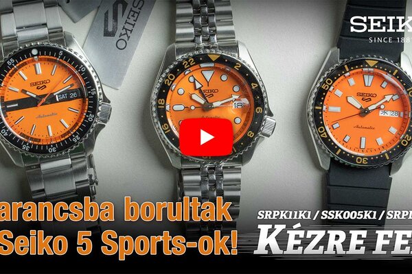 Kézre fel! Narancsba borultak a Seiko 5 Sports-ok!